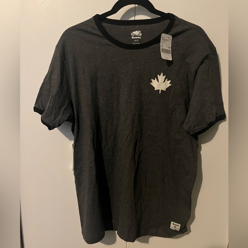 Roots Cabin Crew Ringer Shirt NWT